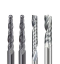 LISCA Solid Carbide Engraving Bit 10pcs 3.175mm Shank CNC End Mill Woodworking Router Bit Set Wood Milling Cutter