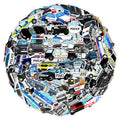 50PCS for Kids Gift Waterproof PVC No Repeat Cool Cartoon Cute Police Car Sticker