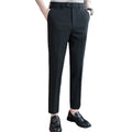Fashion Trend Casual Wear Waistband Adjustable Black Green Blue Khaki High Class Mens Suit Pants