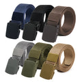 Men's Plastic Cam Buckle Nylon Canvas Tactical Waistband Webbing Belt