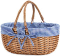 Luxury Picnic Basket and Handle Sturdy Woven Body with Washable Lining Picnic Baskets Wholesale
