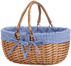 Luxury Picnic Basket and Handle Sturdy Woven Body with Washable Lining Picnic Baskets Wholesale