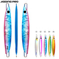 Jigging Pro 40g 60g 80g Flat Fall Saltwater Fishing Jigbaits Shore Casting Slow Pitch Jig Metal Jigging Lure for Tuna Sea Bass