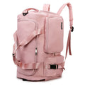 Custom Logo Short Trip Sports Fitness Backpack Dry Wet Separation Waterproof Weekend Overnight Travel Bag Yoga Duffel Bag Zipper
