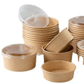 Cheap Price Disposable Kraft Paper Bowl Biodegradable Salad Bowl with Lid