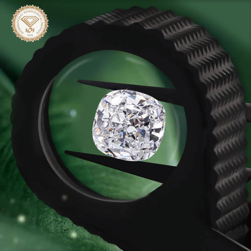 Starsgem 2024 Cushion Excellent Cut Lab Grown Loose Diamonds DE VS1 Matched International IGI Certificate Jewelry Earrings