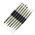 Nail Art Stripes Lines Liner DIY Painting Brush Liquid Powder Acrylic UV GEL Extension Builder Dual Ended Nail Art Brush