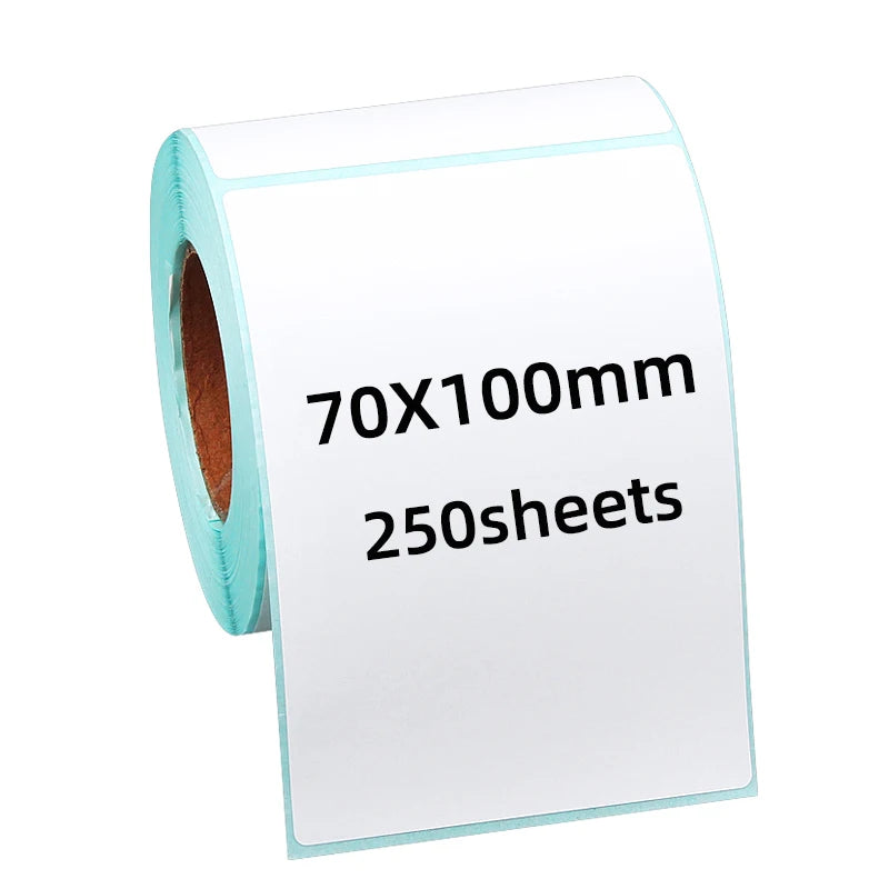 Hot Selling Custom 70X100mm Waterproof Direct Thermal Adhesive Labels Heat Sensitive Thermal Label Promotion Grocery