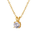 Popular 18K Gold Plated Bunny Inlaid With Sparkling Zircon Pendant Stainless Steel Necklace Jewelry for Woman Non Tarnish Free