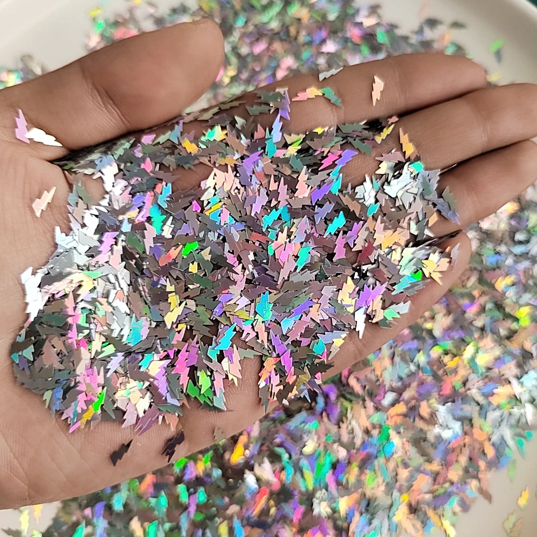 Lightning Bolt Thunder Glitter Nail Art Decoration Makeup Body Art Sequins Handwork Craft Festival DIY Tumbler Accessories