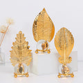 DREA European Style Iron Golden Leaf Crystal Ball Ornament Office Desktop Luxury Decoration Crystal Decoration