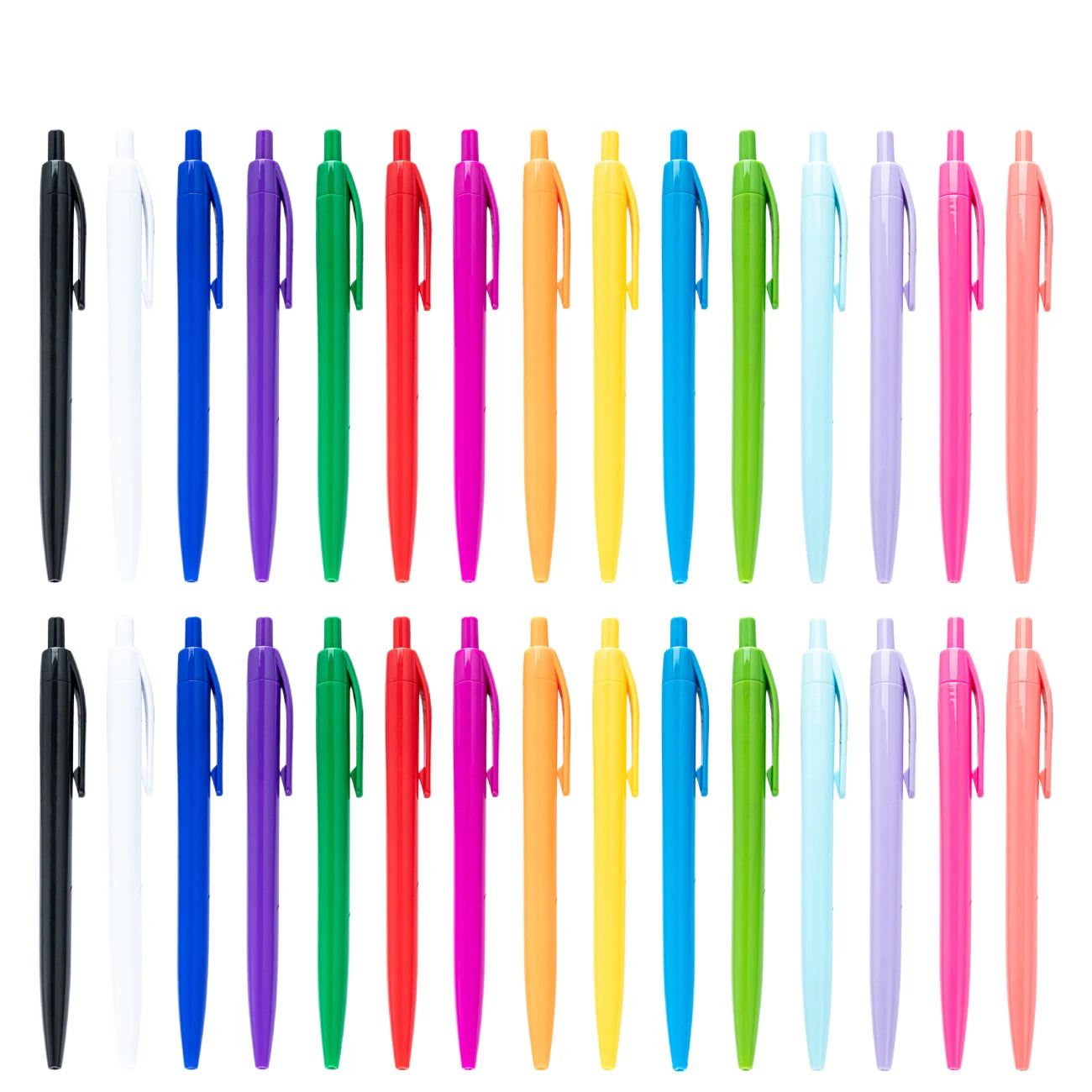 Custom Printed Eco-friendly Retractable Ballpoint Pen with Black Ink Reusable & Portable for Welcome Gifts