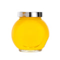 Custom Favors Unique Luxury Hexagon Small Honey Glass Jar with Electroplate Lids Package Dispenser Jar Premium