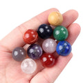 Wholesale 14mm Non-hole Natural Amethyst Agate Gemstone Ball Engraving Carving Polished Stone for DIY Semi-Precious Stone Crafts