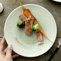 Factory Direct Wholesale New Style Nordic Ceramic Dinner Plates Round Serving Porcelain Dishes for Modern Restaurant and Hotel