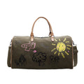 Factory Wholesale Eco-friendly Heavy Duty Rounded Travel Duffle Bag Customized Cotton Canvas Sports Bag Gym Duffel Bags for Men