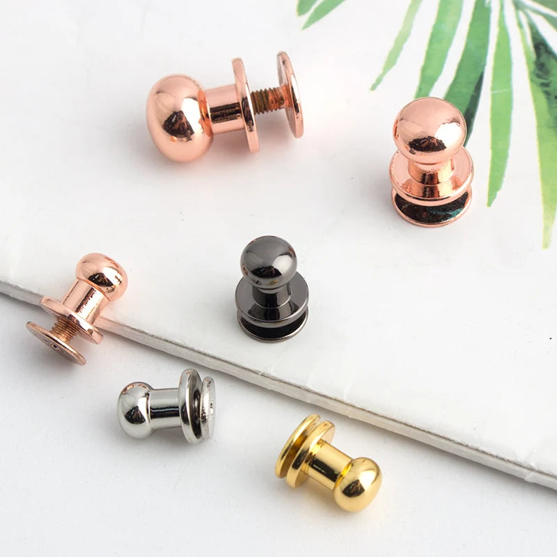 Nolvo World 6-8-10mm Leather Craft Bag Belt Clothing Garment Shoes Pet Collar Part Metal Rivets Studs Round Head Screws