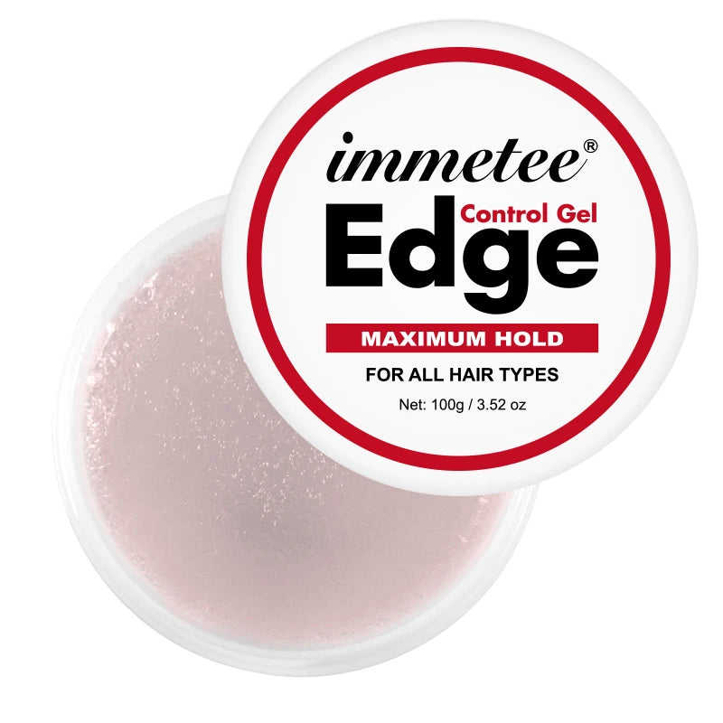 IMMETEE Extreme Hold Edges Gel Edge Control Strong Hold Hair Pomade Edge Control Private Label