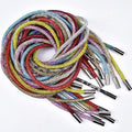 6mm Crystal Rhinestone Rope Trim Hoodies Sports Pants Drawstring Strap Cord With Metal End for Dress Belt Garment Accessories
