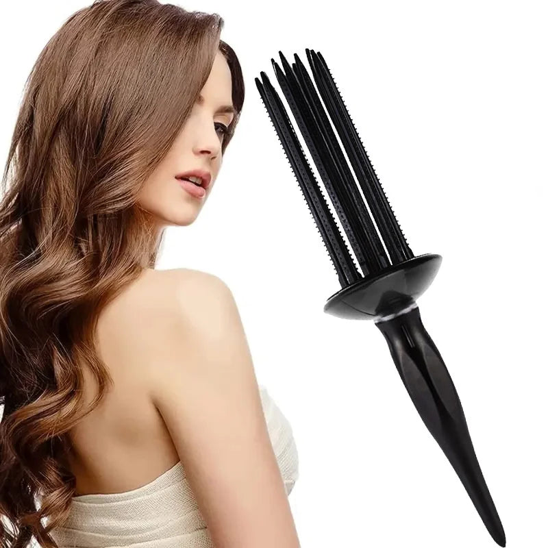 New Arrival Curling Roll Comb for Hair Curly Hair Brush Styling Tool Air Volume Round Comb Daily Hair Fluffy Curling Roll Comb
