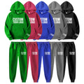 Custom Embroidery Printing All Colors Cotton Heavy Thick Hoddies Sets With Printed Designs for Men