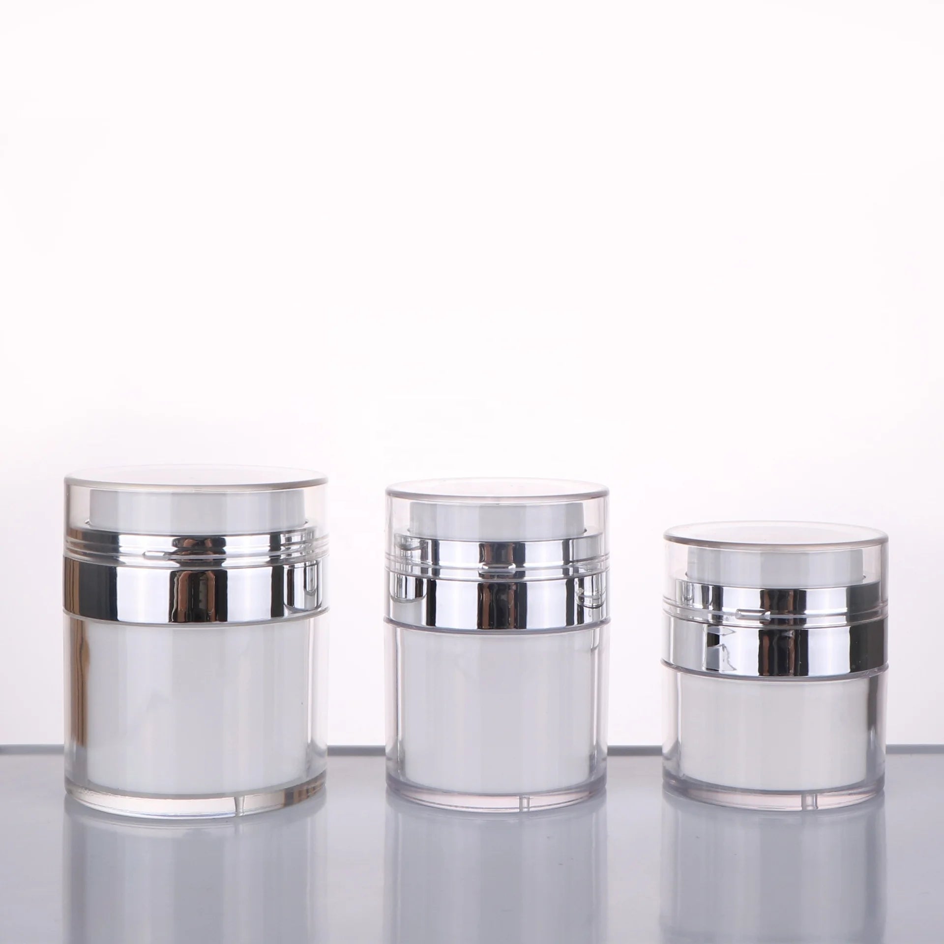 Skin Care Face Cream Acrylic for Airless Pump Jar 50g SGS Certified Box 100pcs