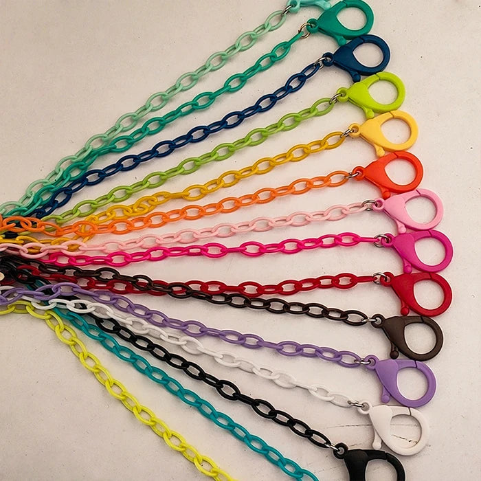 Colorful Acrylic 7.5mm Chain Holder Strap for Facemask Glasses Eyeglass