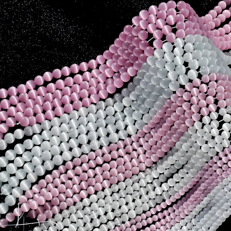 Opal Loose Beads DIY Handmade Beaded Bracelet Necklace Car Accessories Natural Stone Loose Beads for Jewelry Making