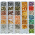 Boxed Alloy Accessories Set for Jewelry Making Metal Ear Hook Needles for DIY Needlework Accessories in Seven Lattice Boxes MegaBDM