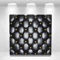 Custom 8FT*8FT Birthday Wedding square Black Tension Fabric Backdrop Stand