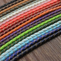 Wholesale Genuine 3mm 4mm Round Braided Leather Cord for Bracelet Jewelry Making Jewelry Findings & Components MegaBDM