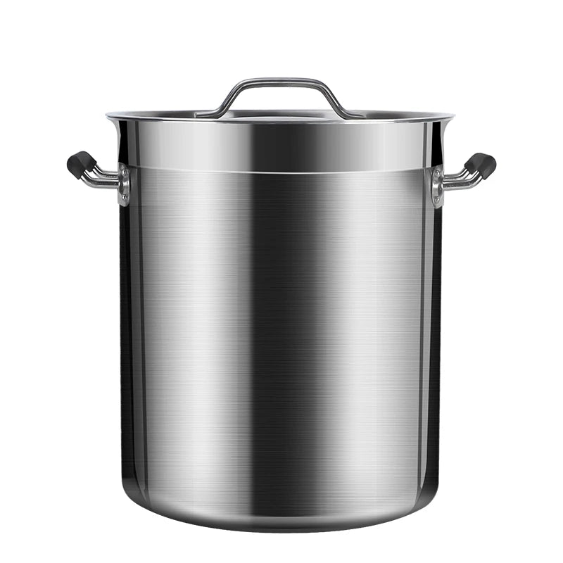 KENGQ Hotel/Restaurant Commercial Large Soup Pot 201 Stainless Steel Soup Pot X Large Soup Pot