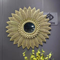 70X70cm Modern Gold Decorative Wall Mirror High Gloss Creative Design with Superior Quality Luxury Rustic Home Decor