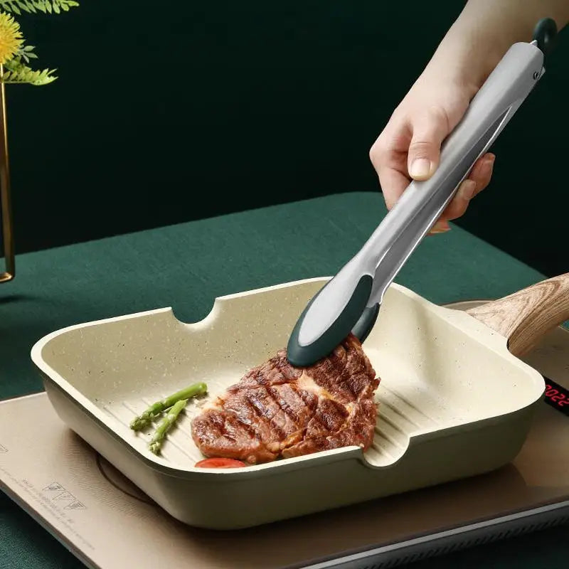 New Product  Multi functional kitchentools bread tong Kitchen tong  Silicone &Stainless Steel Non-slip Clip Tools Cooking Tongs