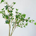 Artificial Real Touch Ficus Leaf Stem Branch Leaves Long Greenery for Wedding Party Home Table Decoration