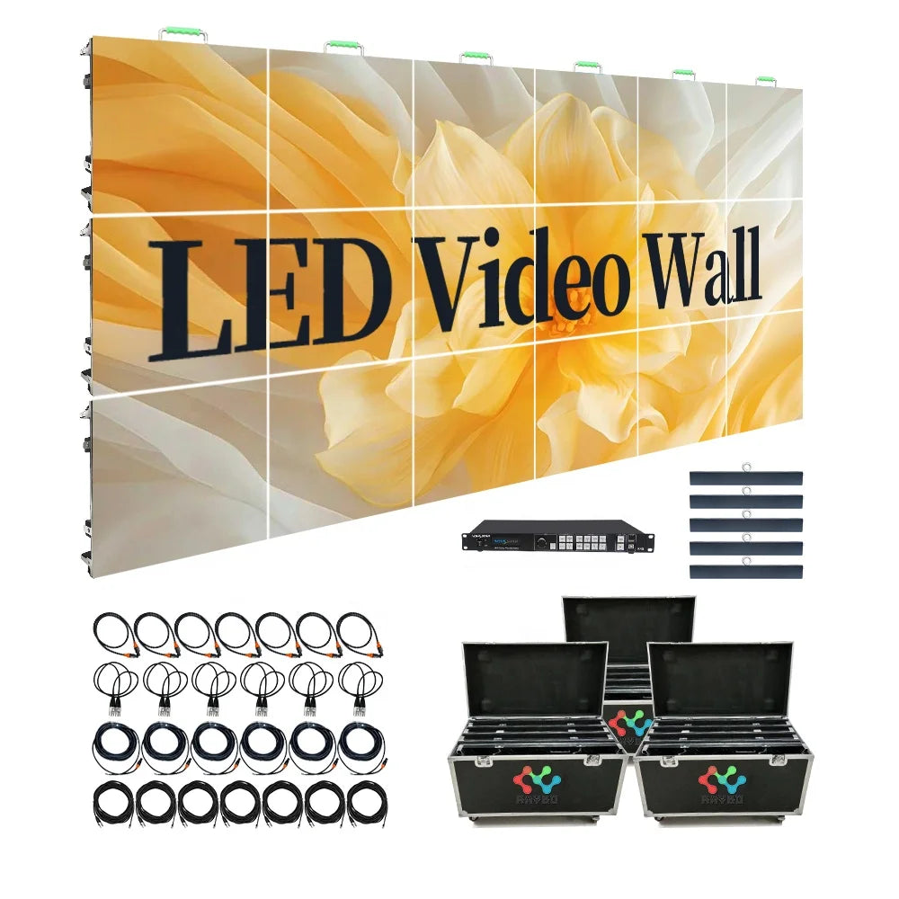 RAYBO Rentable Full-Color High-Brightness LED Display Screen P3.91 P4.81 Outdoor LED Video Wall for Elevator Subway Stage