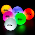 Custom Colorful High Bounce LED Glow Night Golf Ball with Two-Piece Construction USGA Long Distance & High Spin Custom Logo