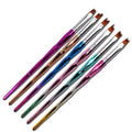 Professional Acrylic Nail Art Painting Tools Nylon Hair 3D DIY Drawing Carving Gel Brushes Nail Scrubbing Brush Air Brush Nail