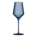 Gold Rim Frosted Matt Red Wine Glasses Elegant Goblets for Wedding Events