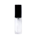 For MUB 5ml Mini Cylinder Glass Empty Perfume Bottle Pocket Parfum Spray with Fine Aluminum Mist Sprayer Pump Sealer Refillable