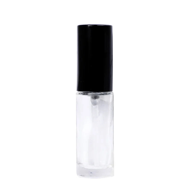 For MUB 5ml Mini Cylinder Glass Empty Perfume Bottle Pocket Parfum Spray with Fine Aluminum Mist Sprayer Pump Sealer Refillable