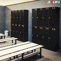 Hot Sale Custom Style HPL Fitness Club Lockers Spain 2 Compartment Gym Locker With Number Plates