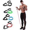 Medium Levels Latex Agility Leg Trainer Latex Tubing Exercise Equipment With Foam Handles