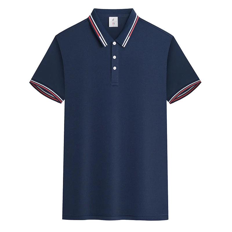 Wholesale Cheap Custom logo Collar Print Quick Drying Sports T-shirt Plain Sports Golf Polo Shirt for Men