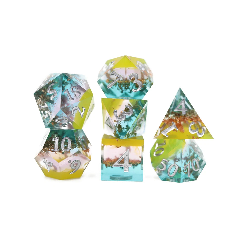2022 Wholesale Bulk D20 Sharp Edge Dnd Polyhedral Dice Custom Rpg Dice