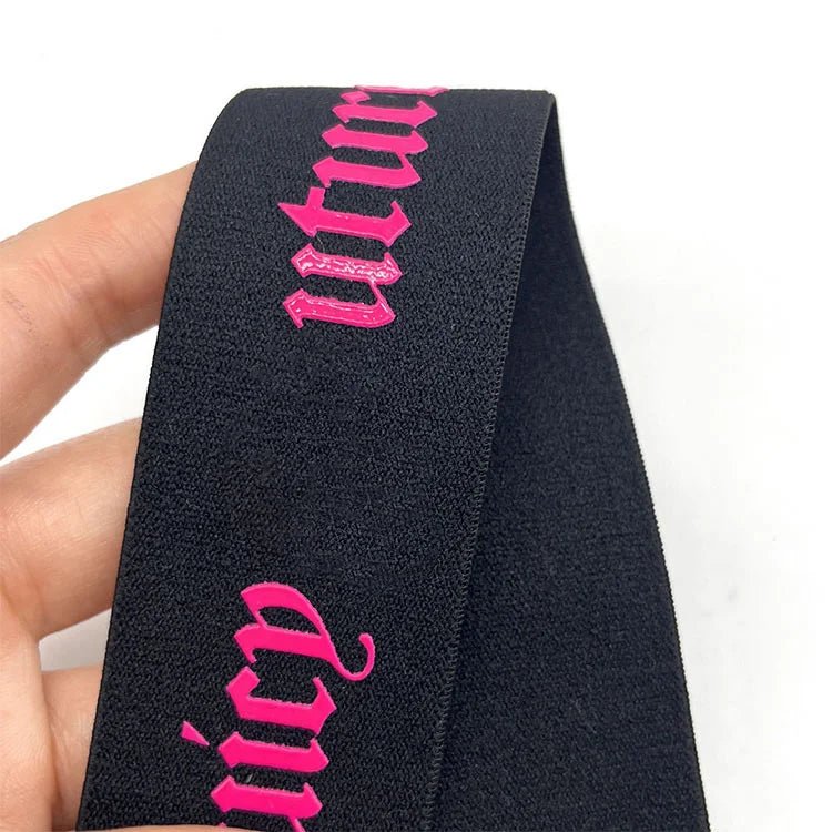 Manufacturer Low Price Custom China Wholesale Spandex/Polyester Oeko-Tex Certified Printed Elastic Band Waistband Custom Colors
