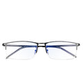 Wholesale Ultra-Light Half-Frame Myopia Glasses for Men Women Retro Anti-Blue Light Diamond Face Shape