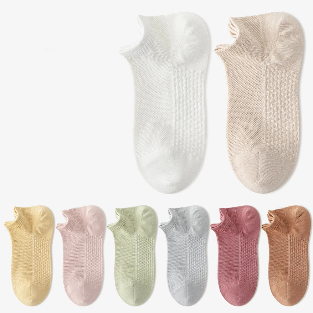 Custom New Design Breathable Cotton Sock logo Socks Custom Breathable Low Cut No Show Women Ankle Socks