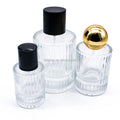 New Vertical Stripes Glass Perfume Bottle Spray Refillable Perfume Glass Bottle Leak-proof More Durable