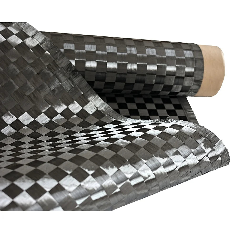 100g 100m/roll Stretch Dimensional Carbon Fiber Fabric Woven Roll Plain ISO9001 Certified Home Decor Cars Felt Bags Luggage